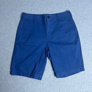 Aeropostale Men's Blue AERO Chino Flat Front Casual Everyday Shorts Size 29‎